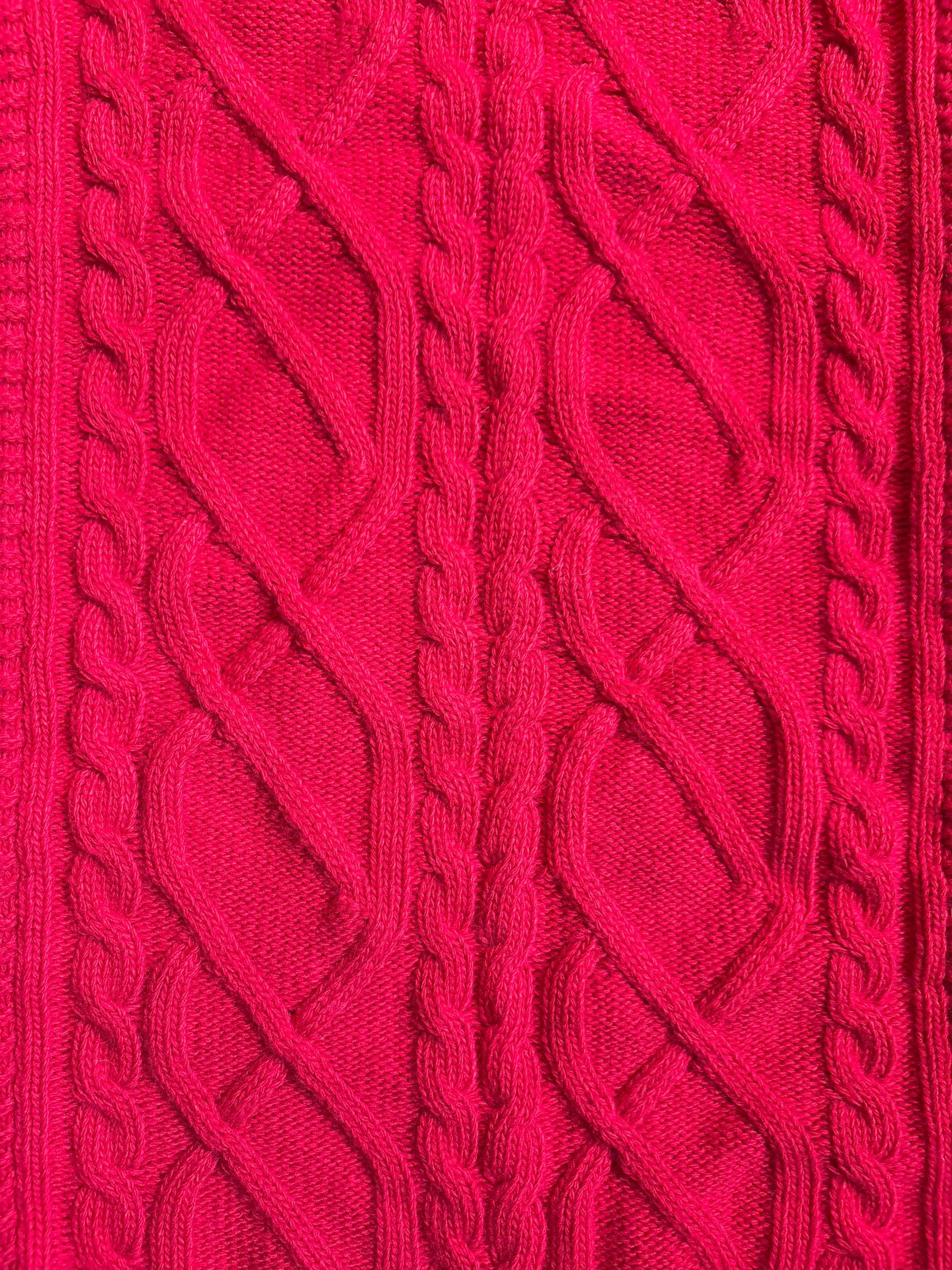 Cashmere Mix Maxi Cable Tunic