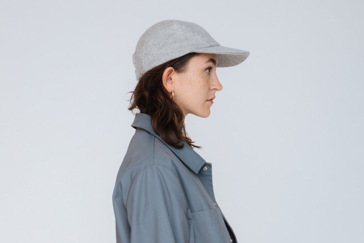 AQ Winter cap - Light Grey mottled