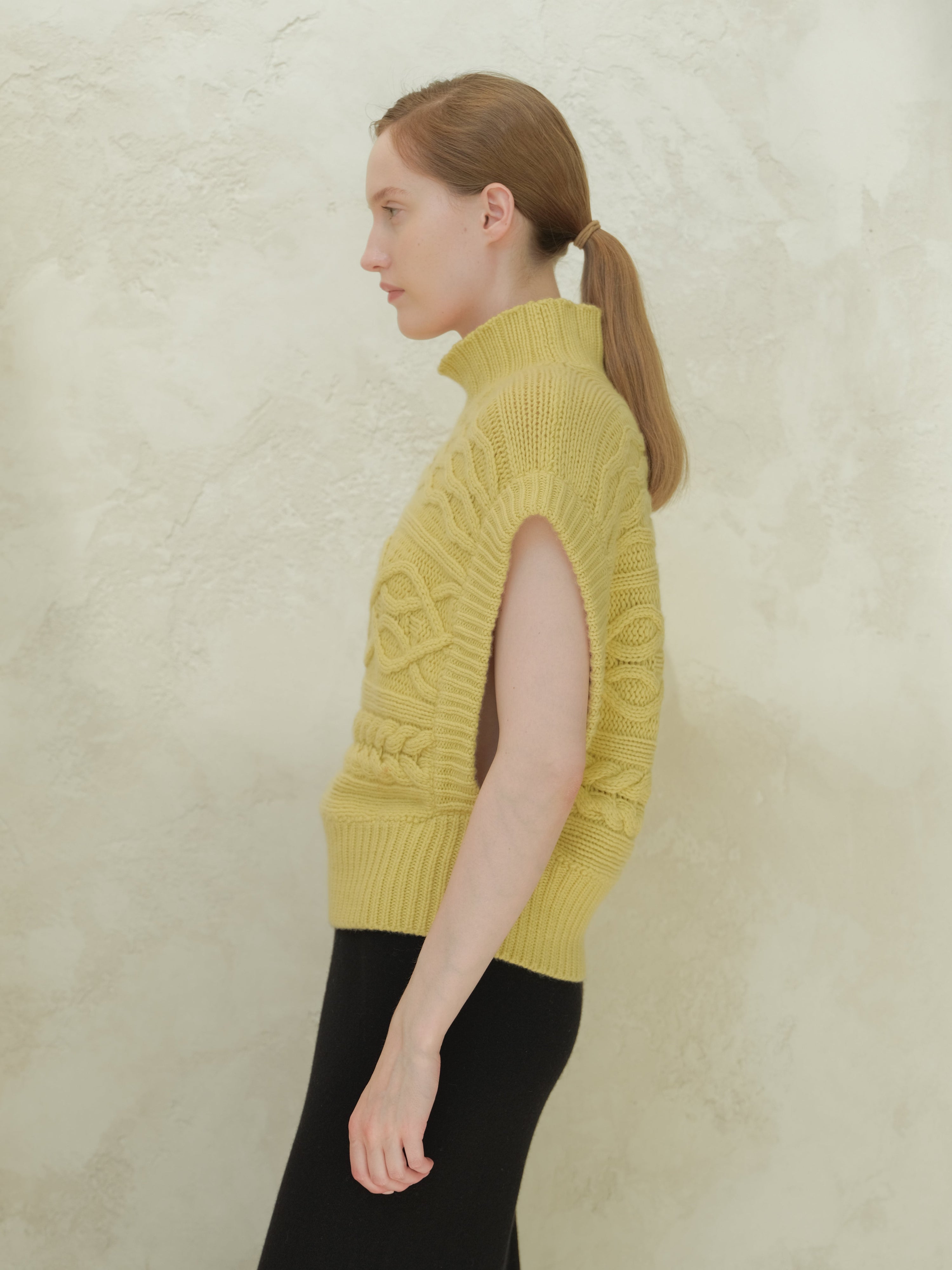 Cashmere Mix Maxi Cable Tunic