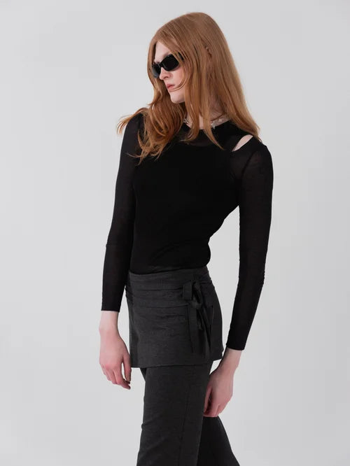 Rope Skirt Over Trousers