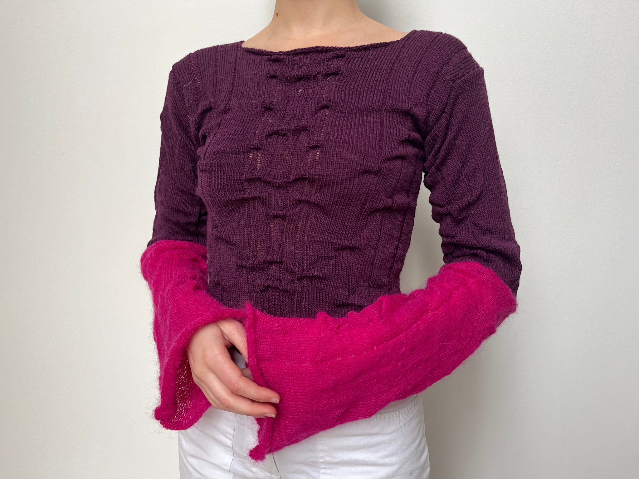 Purple Pink wool knit