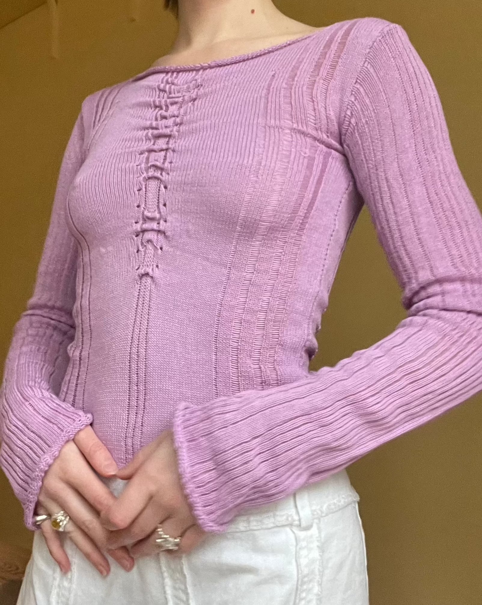 Bubblegum cotton knit
