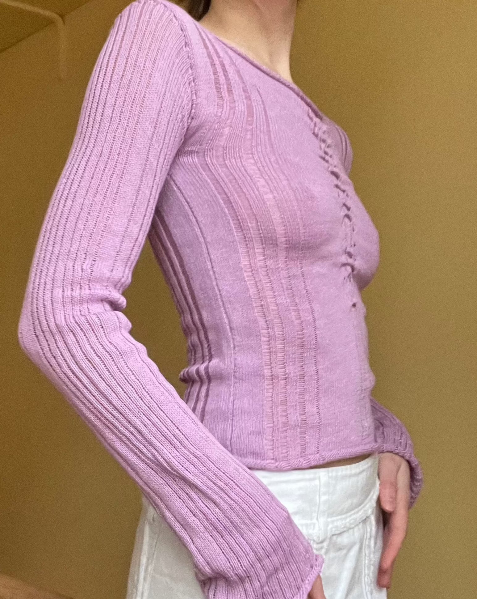 Bubblegum cotton knit