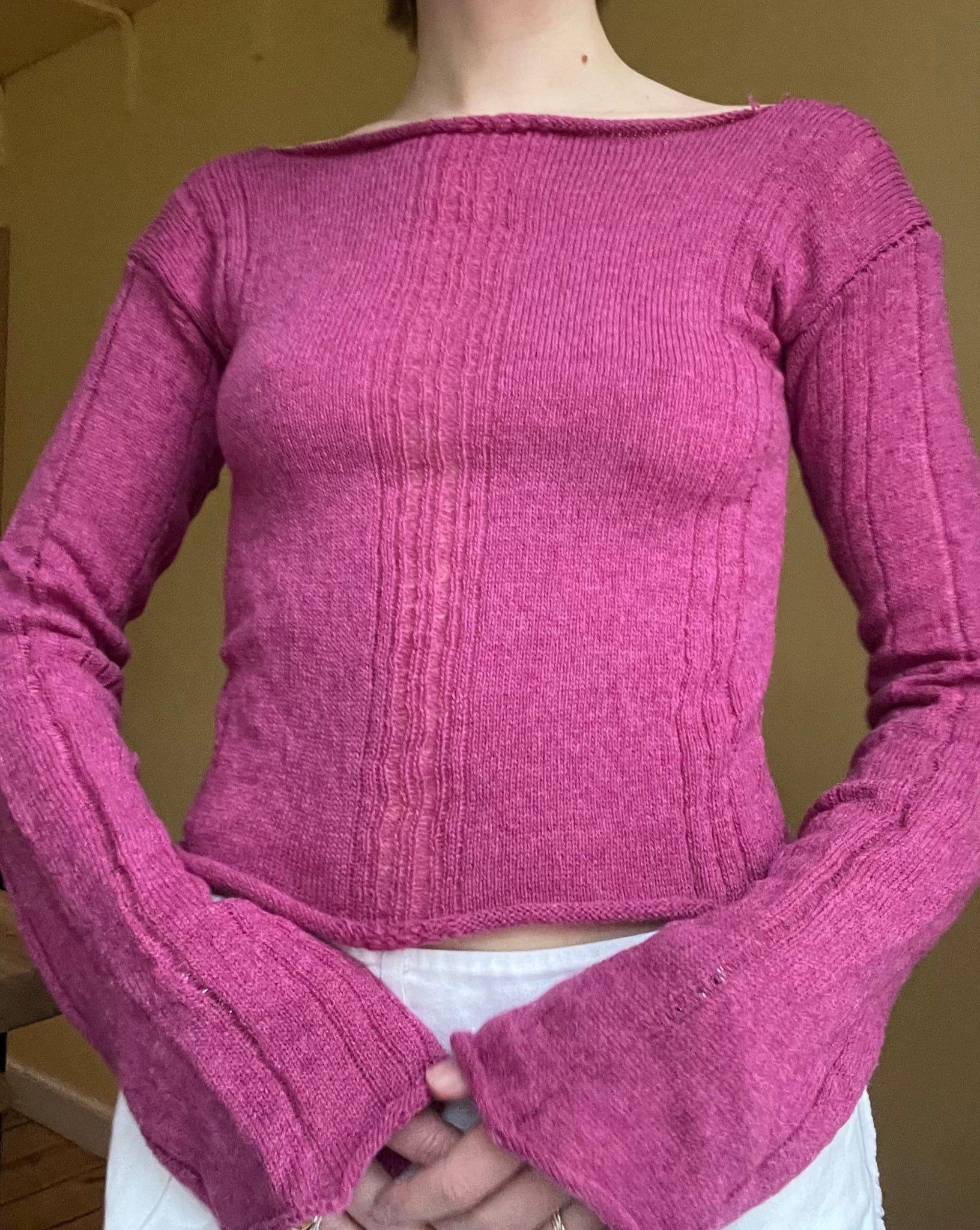Pink knit