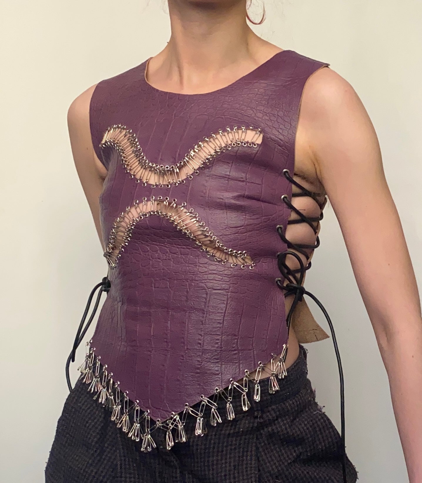 Purple Tassel Corset