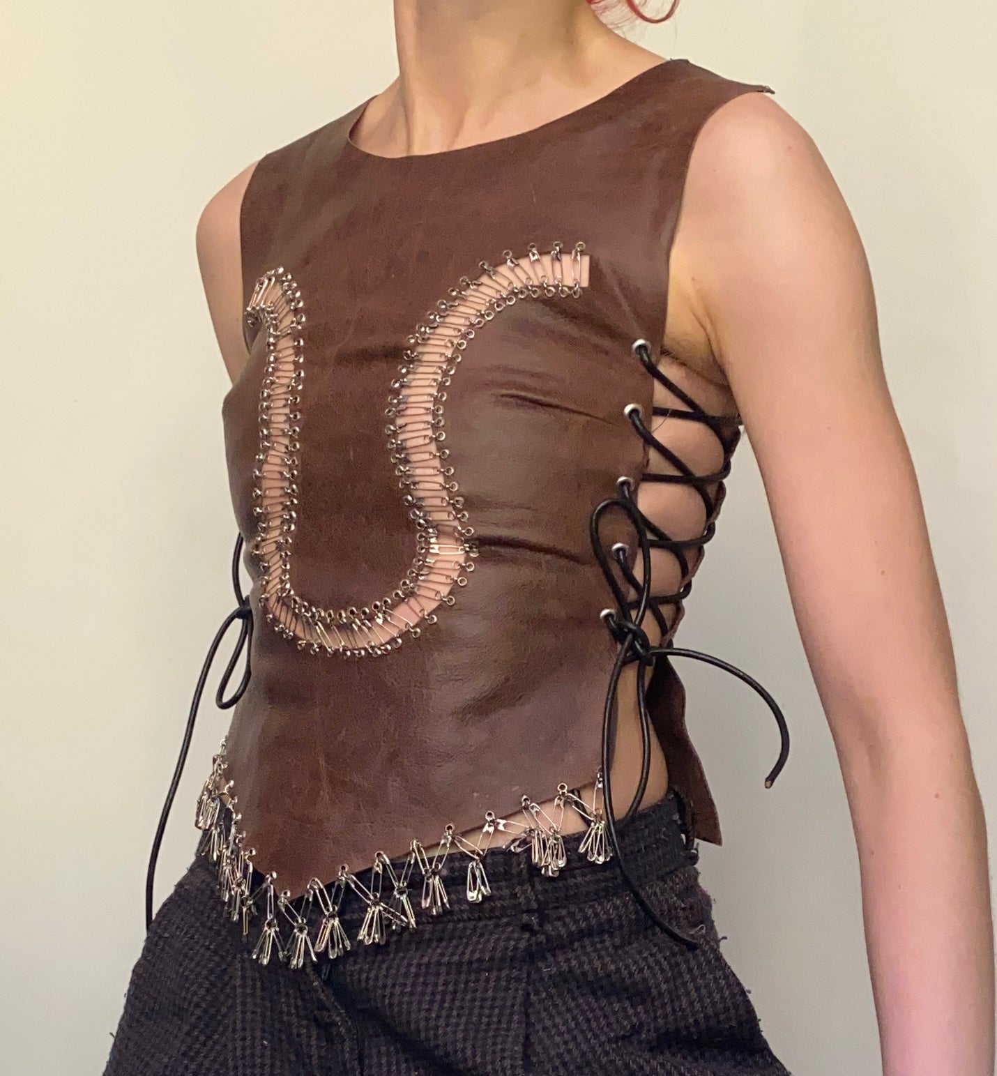 Brown Tassel Corset