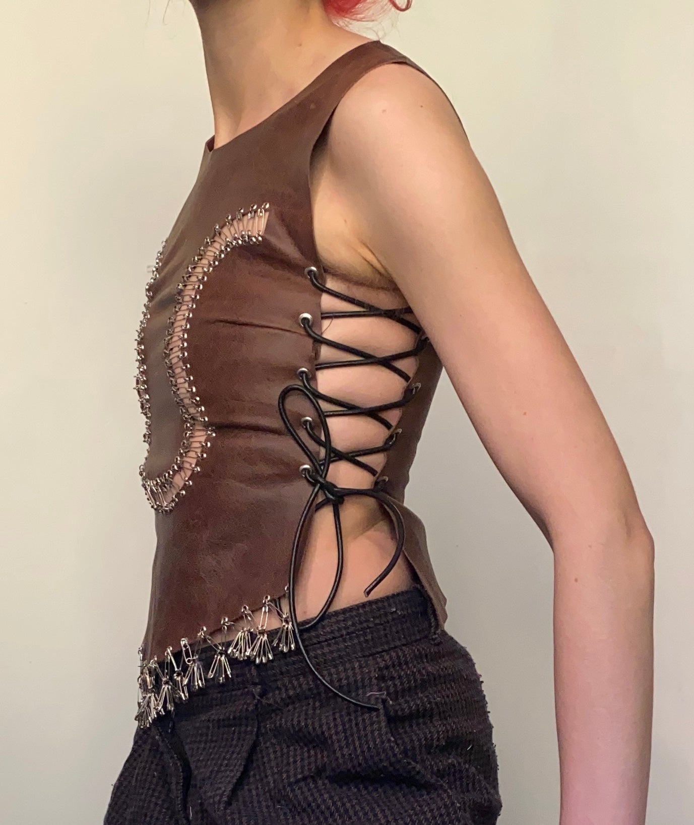 Brown Tassel Corset