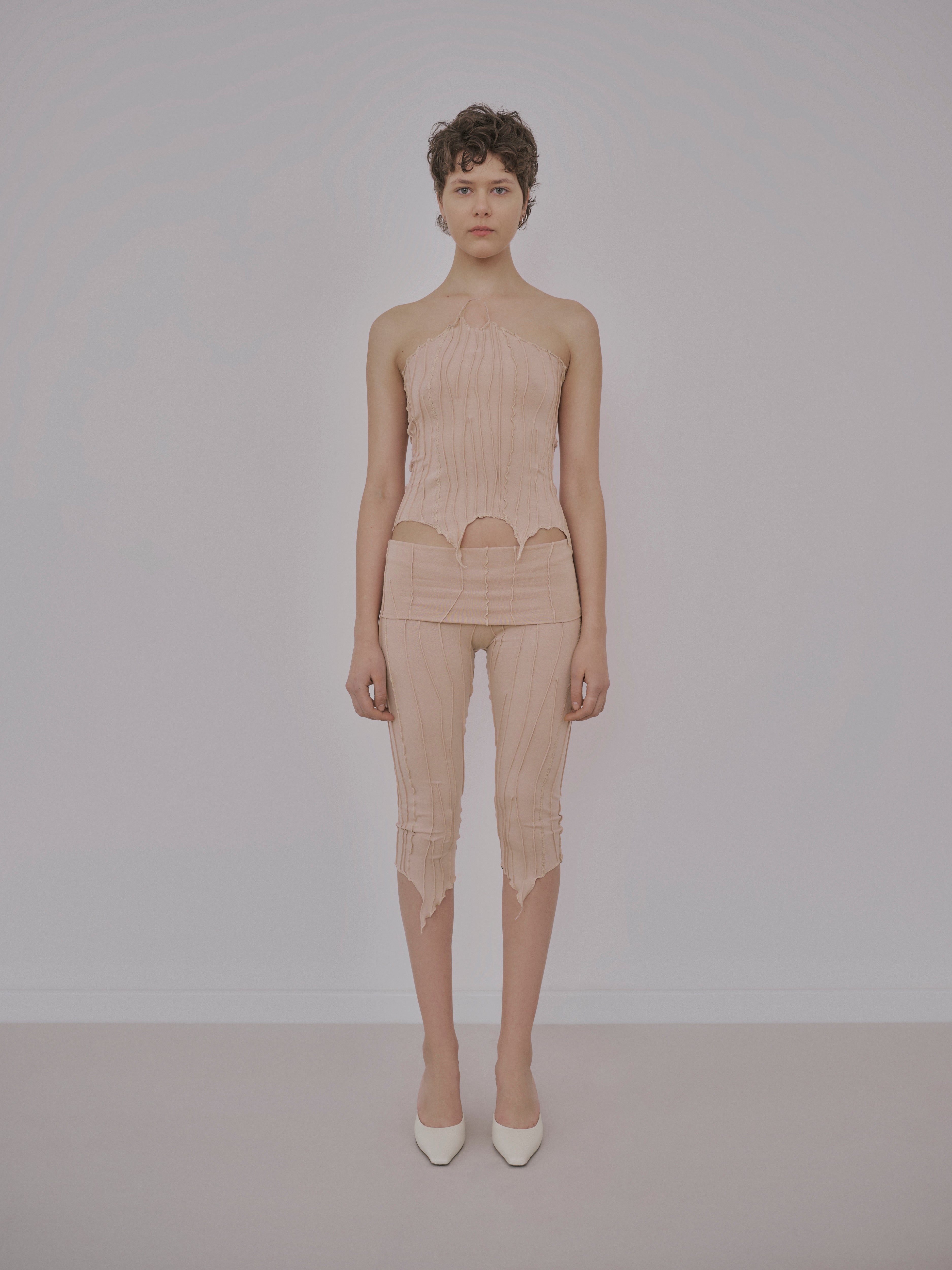 Nude Scraps Corset Top – magarchivio