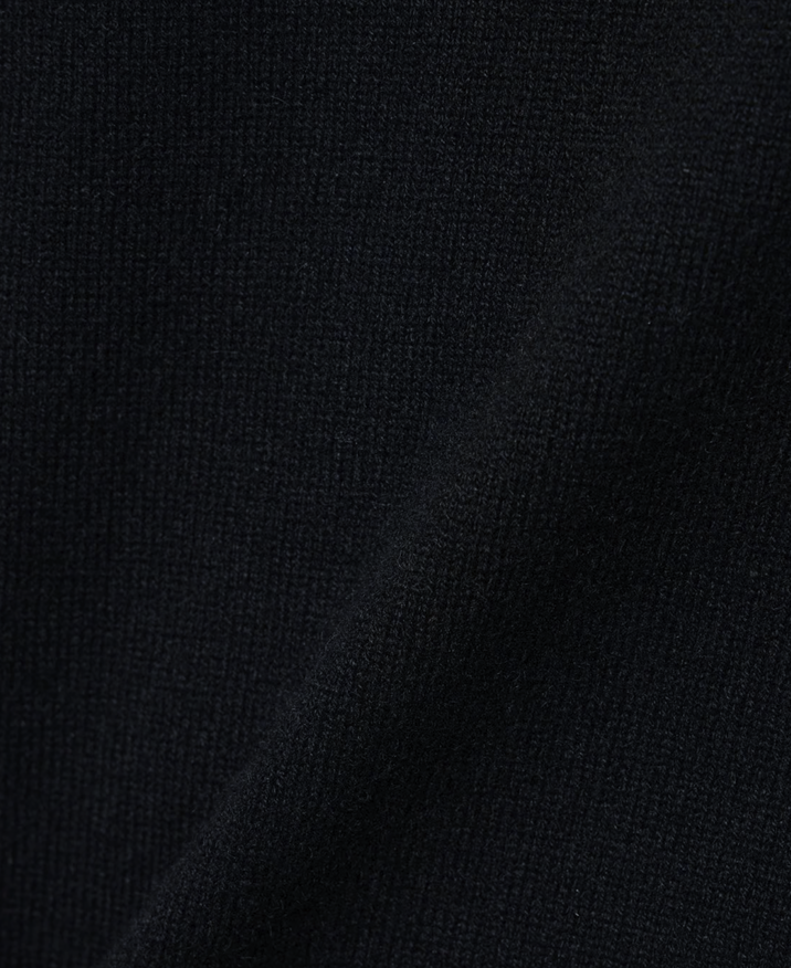 Cashmere Mix højhalset sweater med lynlås