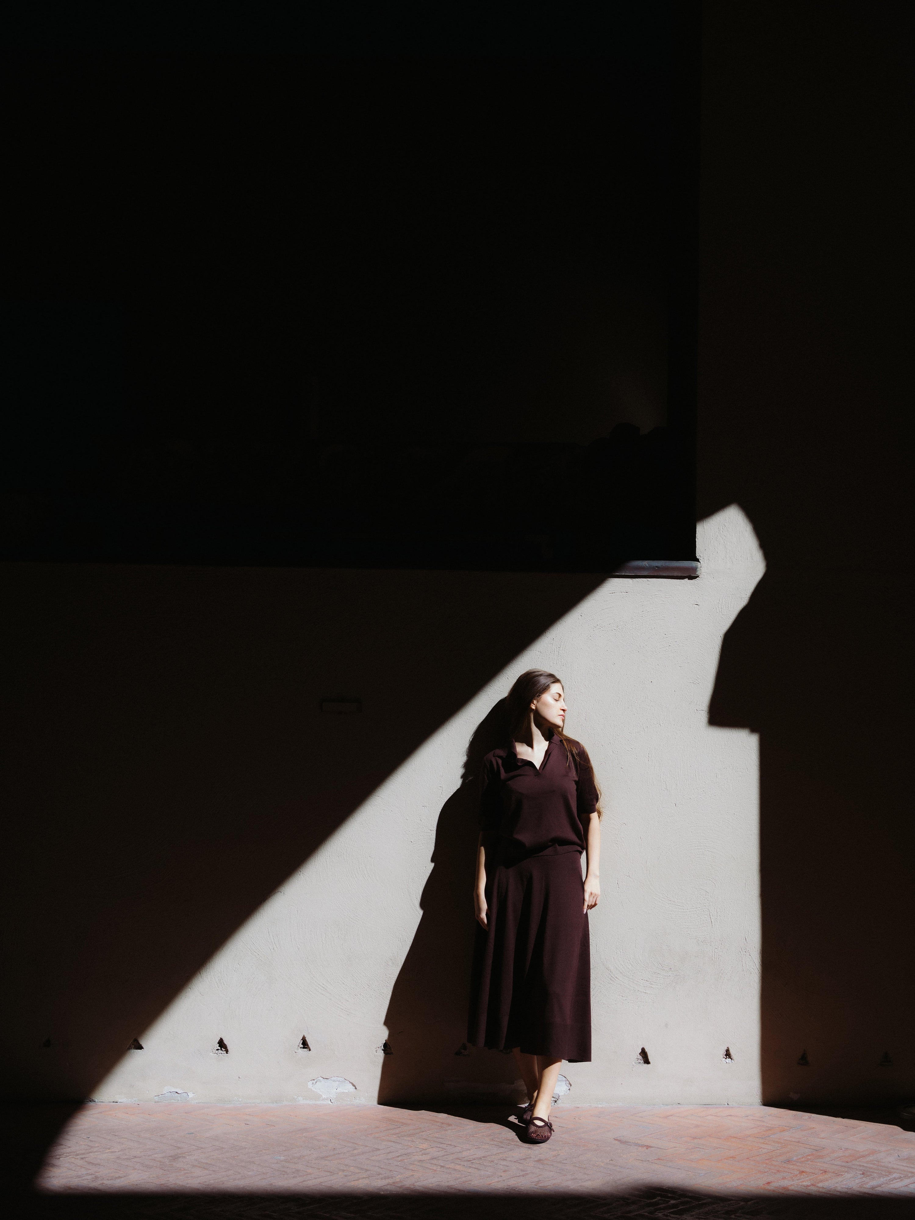 Extra Fine Merino Wool A-Line Skirt (3D-Knit)