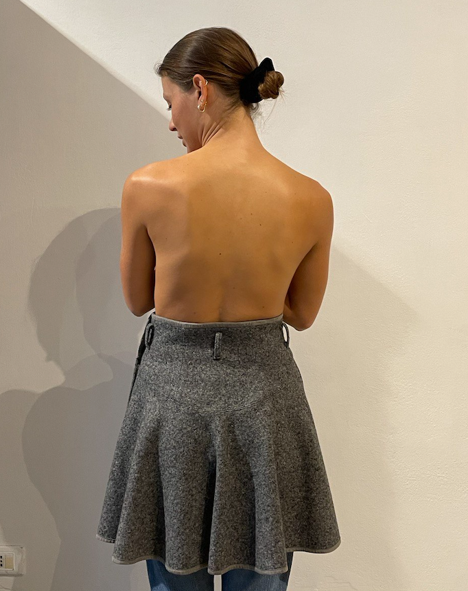 Issey Miyake Wool Skirt