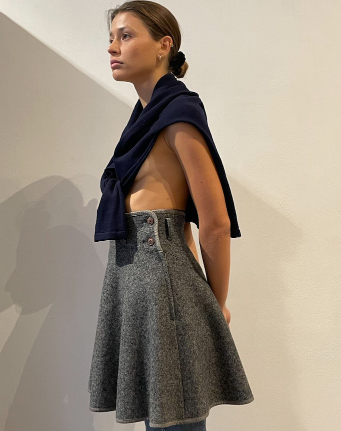 Issey Miyake Wool Skirt