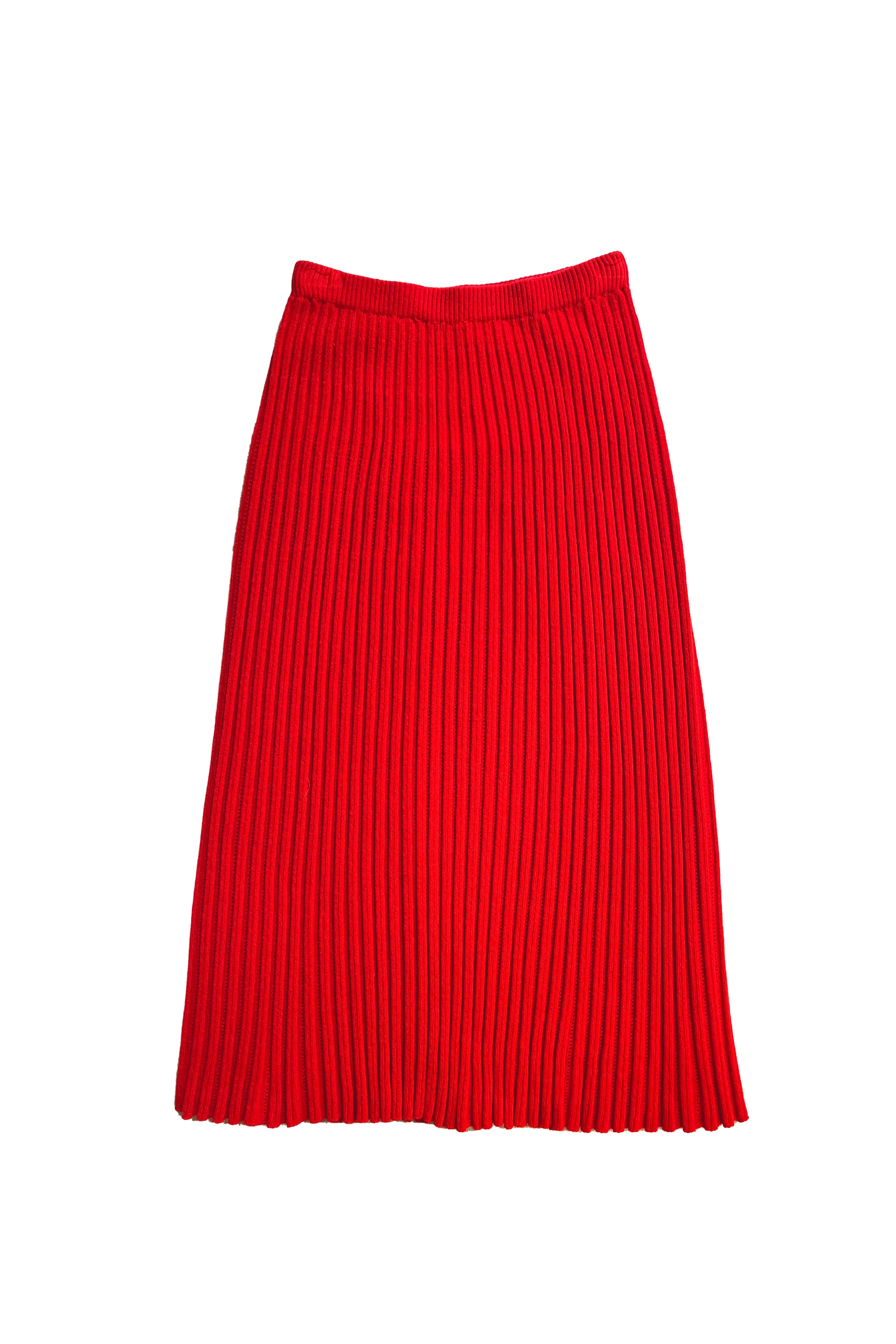 Extra Fine Merino Wool Plissè Skirt