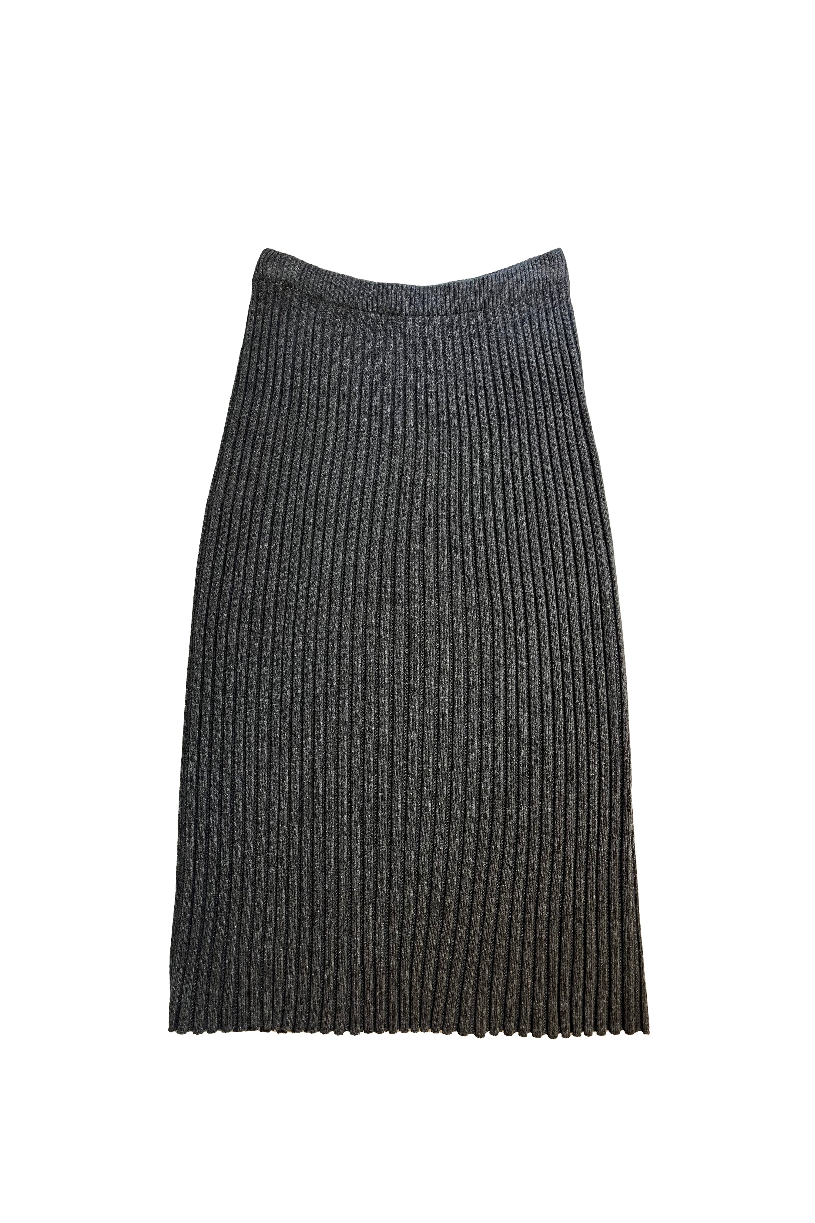 Extra Fine Merino Wool Plissè Skirt