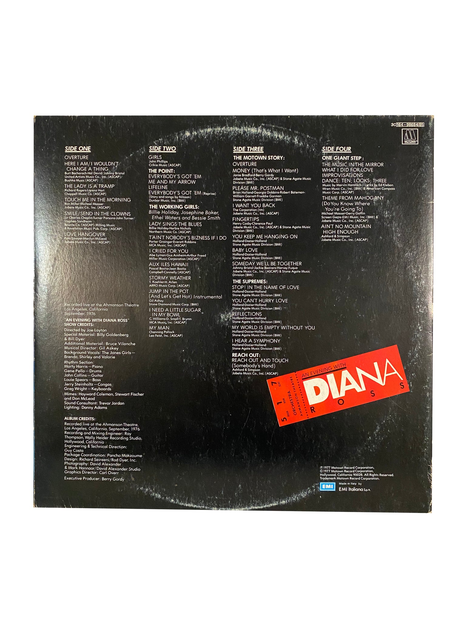 An Evening With Diana Ross (2x LP), By Diana Ross