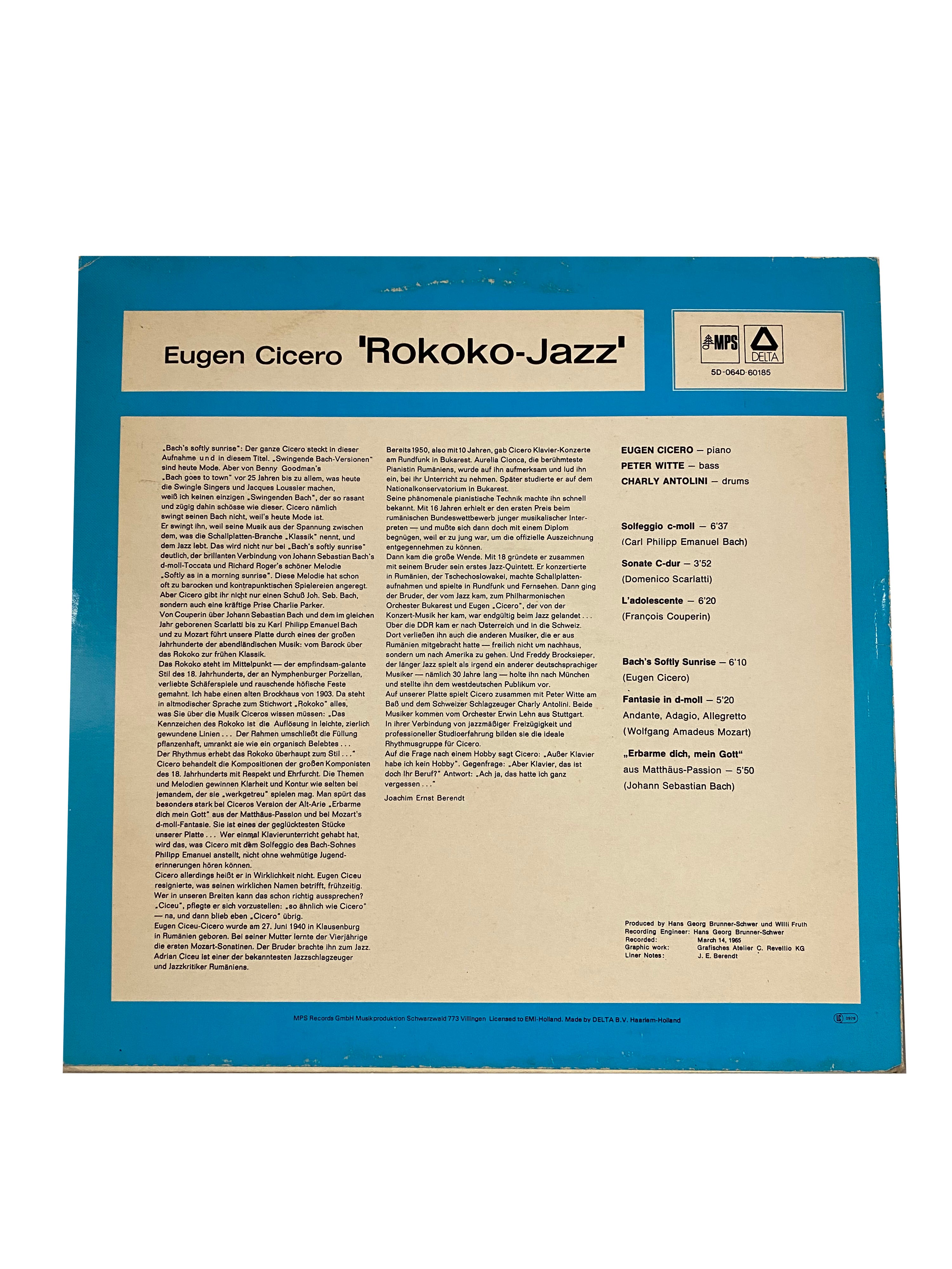 Rokoko Jazz (LP; ALBUM) by Eugen Cicero