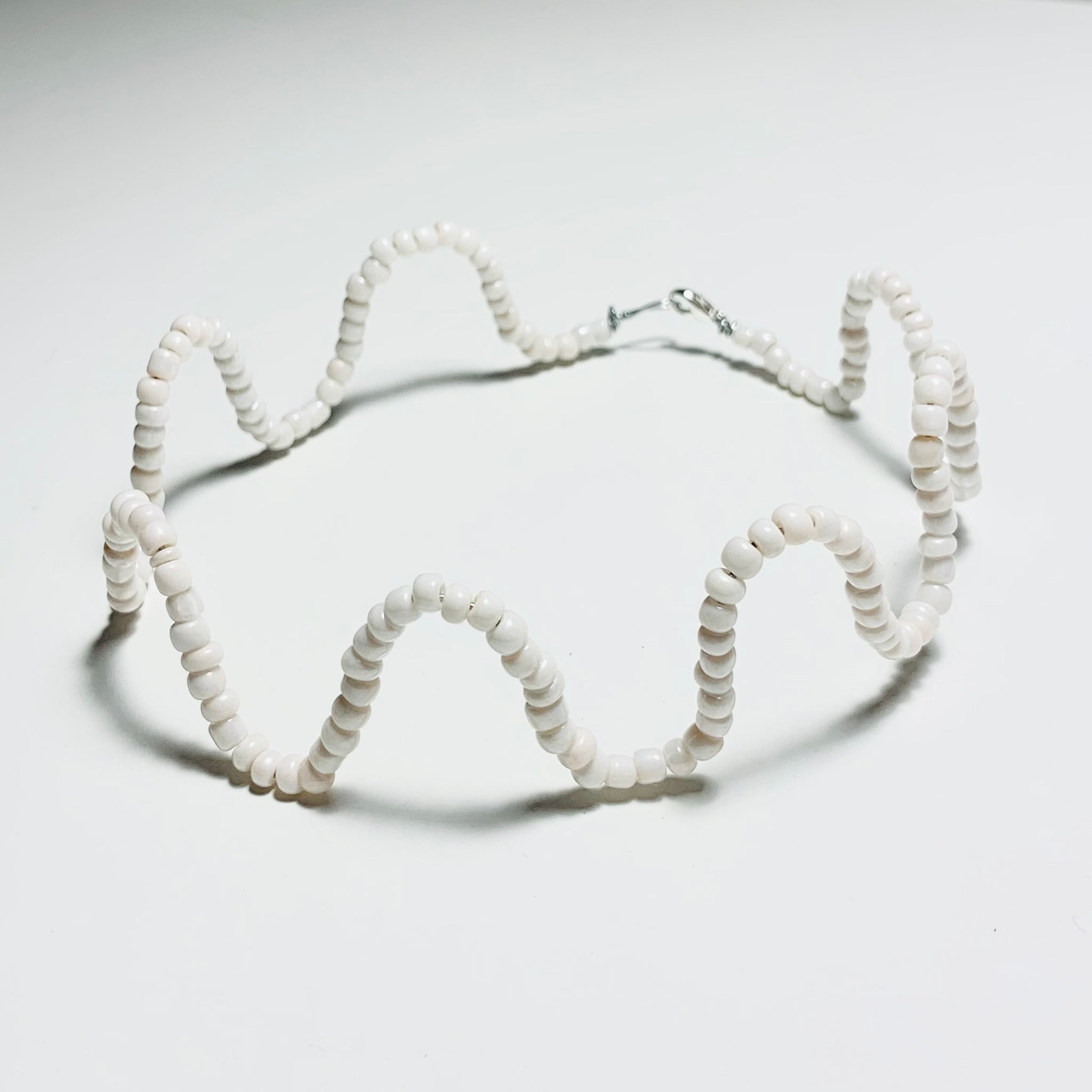 WHITE WORM NECKLACE