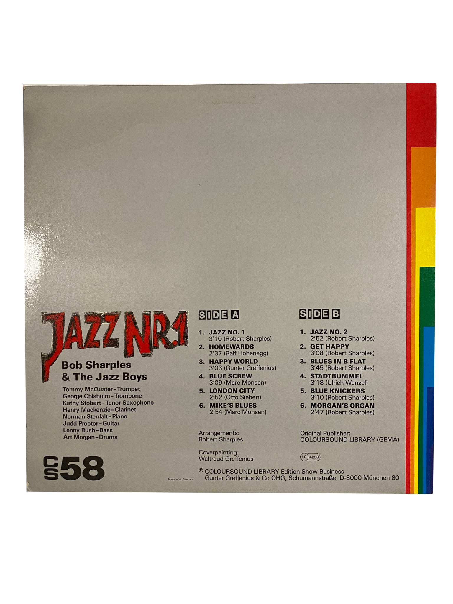 Jazz Nr.1(LP), by Bob Sharples & The Jazz Boys